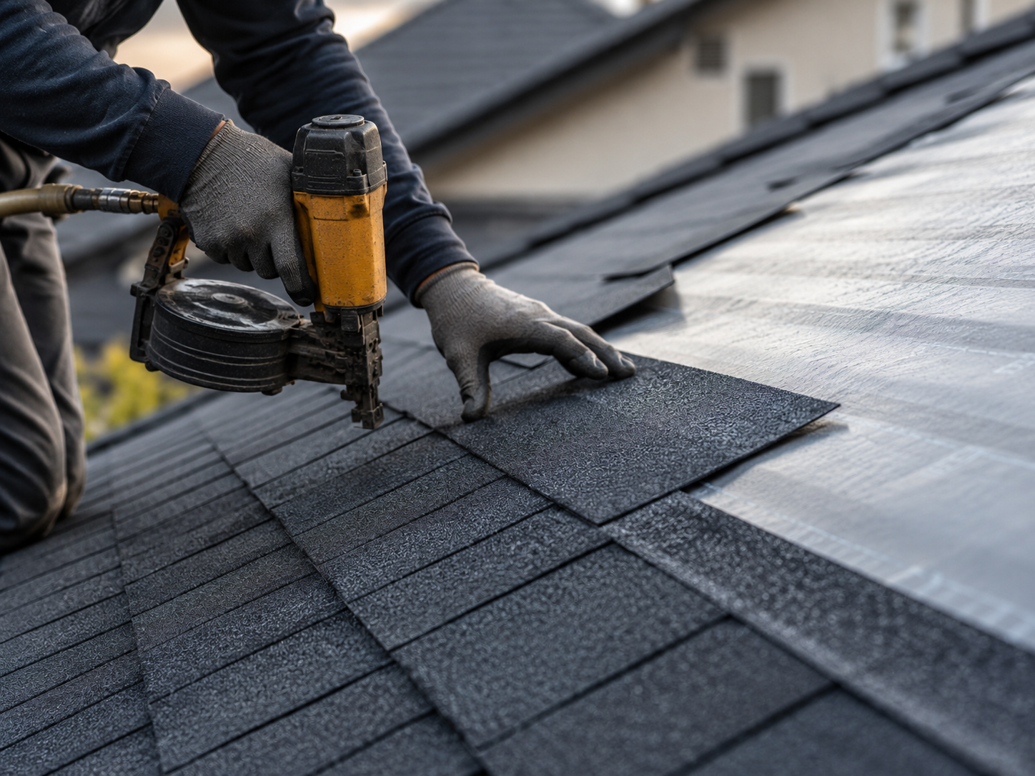 Colorbond metal roof installation on Brisbane new build